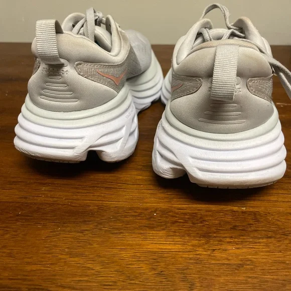 Hoka One One Bondi 8  Women's Athletic Shoes in gray size 6.5 - Picture 7 of 10